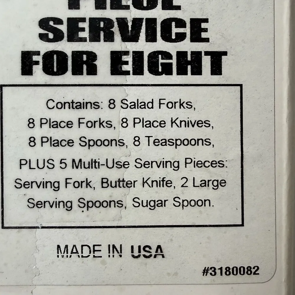 Vintage Oneida 18/8 Stainless USA 42 Piece Service for 8 AMERICAN HARMONY/ARBOR